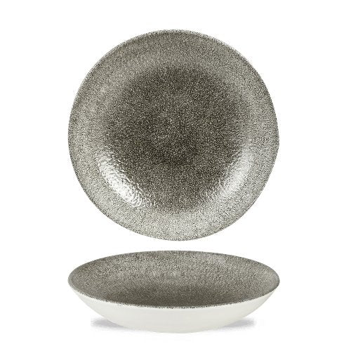 Churchill Raku Quartz Black Teller Tief Coup 24,8cm für Gastronomie