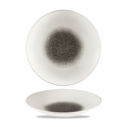 Churchill Super Vitrified Isla Raku Quartz schwarzer tiefen Teller 27cm für gastronomische Anwendungen