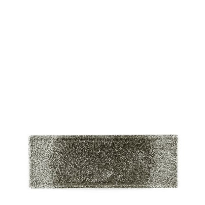 Churchill Raku Quartz Black Tablett mit Griff für Gastronomie
