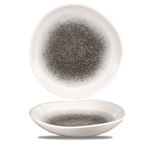 Churchill Super Vitrified Raku Quartz Black Teller für Gastronomie