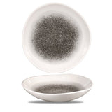 Churchill Super Vitrified Raku Quartz Black Teller Tief Organisch 26,4cm