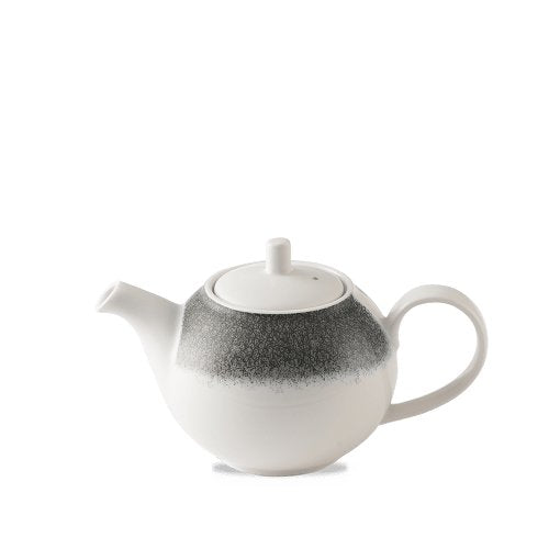Churchill Raku Quartz Black Teekanne 42,6cl für Gastronomiebetriebe
