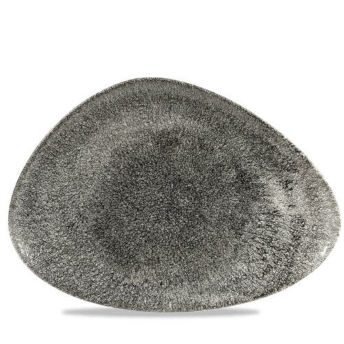 Churchill Super Vitrified Raku Quartz Black Chefs Platte für die Gastronomie