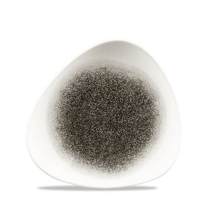 Churchill Super Vitrified Raku Quartz Black Teller, ideal für Gastronomie und kreative Speisenpräsentation.