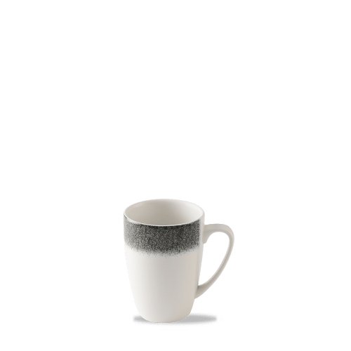 Churchill Super Vitrified Raku Quartz Black Kaffeebecher 34,1 cl für Gastronomie und den täglichen Einsatz