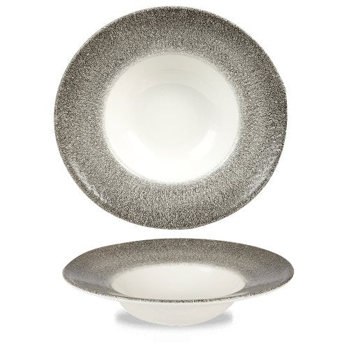 Churchill Super Vitrified Raku Quartz Black Teller Tief 28cm für die Gastronomie