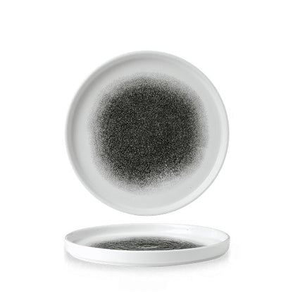Churchill Raku Quartz Black Teller 21cm für Gastronomie und Catering