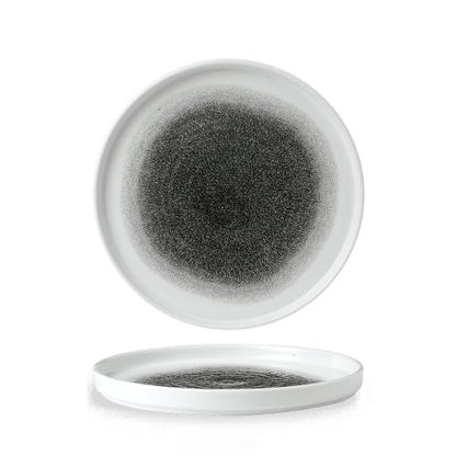 Churchill Super Vitrified Raku Quartz Black Teller 26cm für gastronomische Nutzung