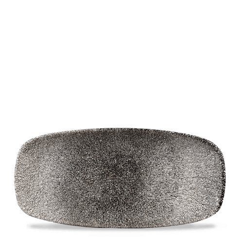 Churchill Super Vitrified Raku Quartz Black Chefs Platte für die Gastronomie