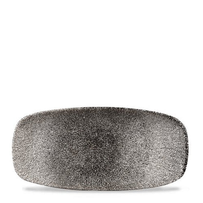 Churchill Super Vitrified Raku Quartz Black Chefs Platte für die Gastronomie