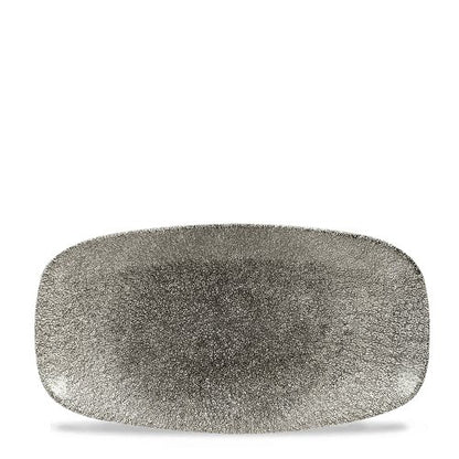 Churchill Super Vitrified Raku Quartz Black Chefs Platte, ideal für Gastronomie und Präsentation von Speisen