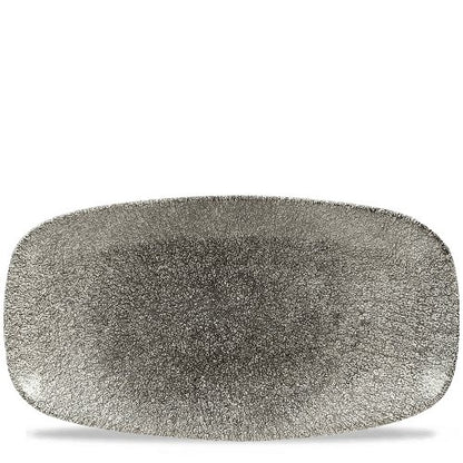Churchill Super Vitrified Raku Quartz Black Chefs Platte zur Speisenpräsentation in der Gastronomie