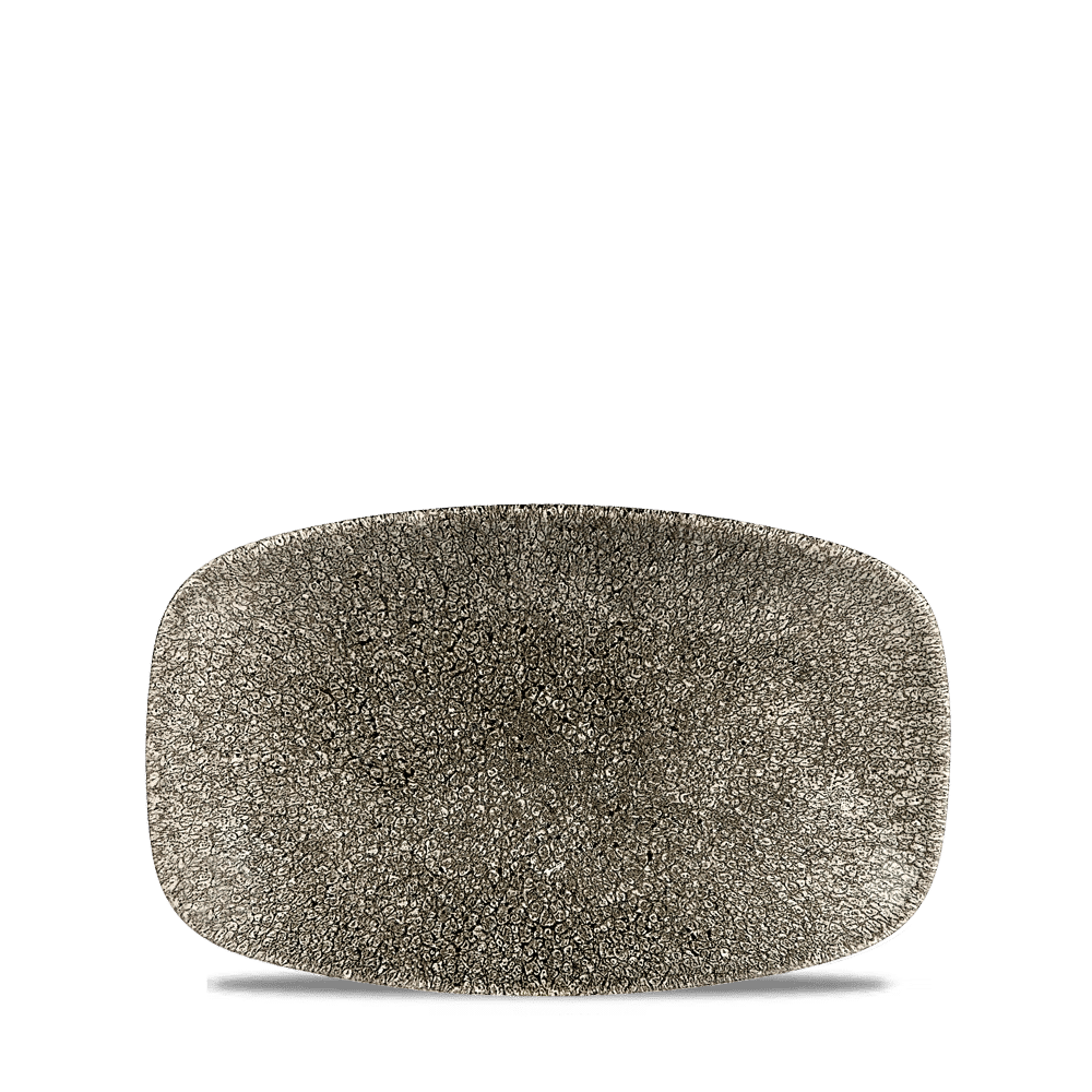 Churchill Super Vitrified Raku Quartz Black Chefs Platte für Gastronomie