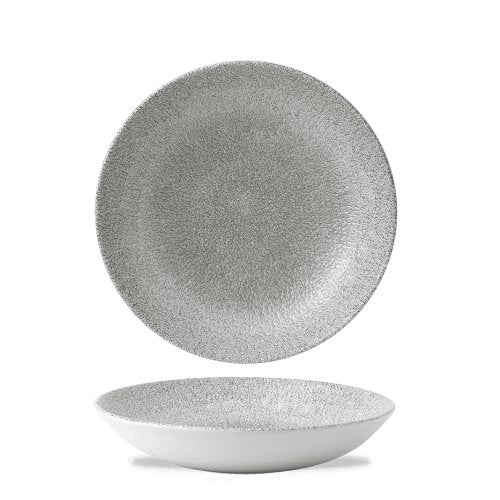 Churchill Raku Jasper Grey Teller Tief 24,8cm für die Gastronomie