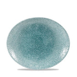 Churchill Super Vitrified Raku Jade Green Platte Oval Coup 27 x 22.9cm