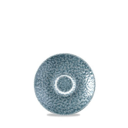 Churchill Super Vitrified Raku Topaz Blue Espresso Untertasse für Gastronomie