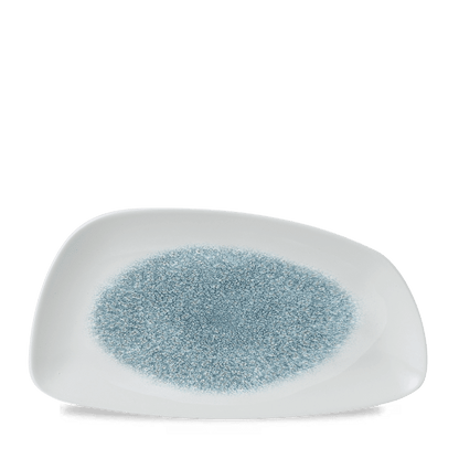 Churchill Super Vitrified Raku Topaz Blue Chefs Geo Platte für kreative Speisenpräsentation
