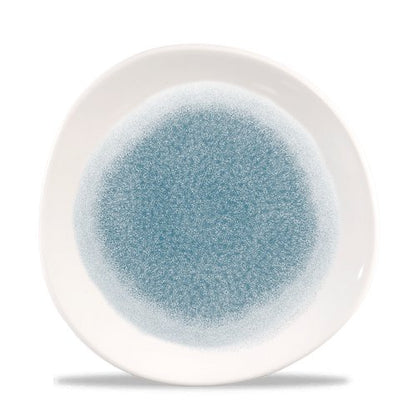 Churchill Raku Topaz Blue Teller, ideal für Gastronomie und Präsentation von Speisen.