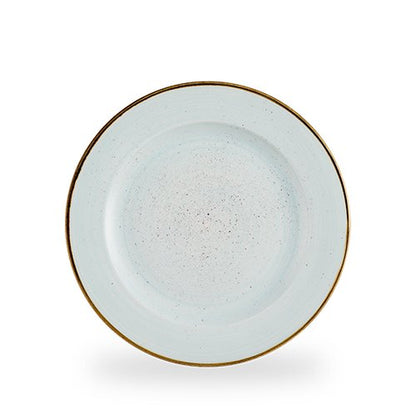 Flacher Teller von Churchill, ideal für die Gastronomie, handbemalt und langlebig.