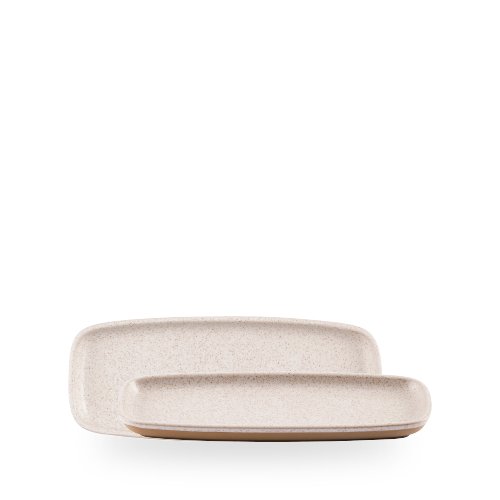 Churchill Emerge Speckled White Platte 25,1x10cm für die gastronomische Präsentation von Speisen