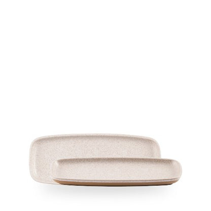 Churchill Emerge Speckled White Platte 25,1x10cm für die gastronomische Präsentation von Speisen