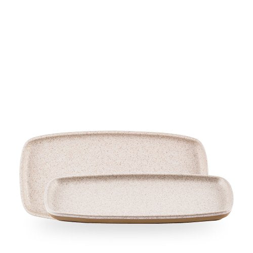 Churchill Emerge Speckled White Platte 30x14cm für die Gastronomie