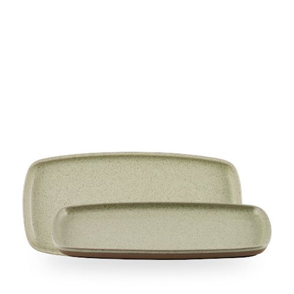 Churchill Emerge Speckled Green Platte 30x14cm für die gastronomische Präsentation von Speisen