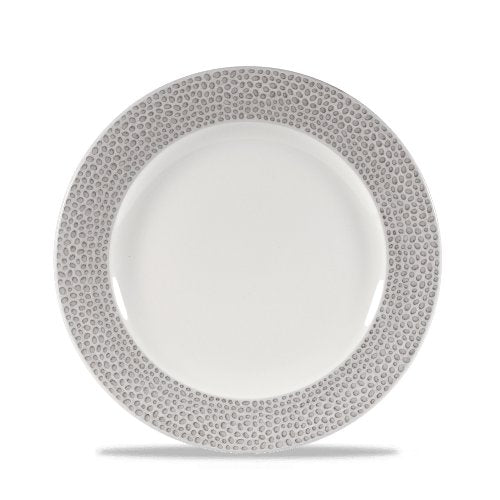 Churchill Super Vitrified Isla Spinwash Shale Grey Teller 21cm, ideal für gastronomische Anwendungen.