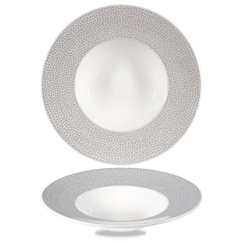 Churchill Super Vitrified Isla Spinwash Shale Grey Teller Tief 28cm für Gastronomie