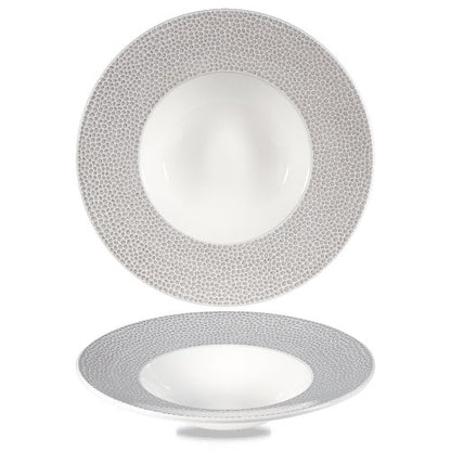 Churchill Super Vitrified Isla Spinwash Shale Grey Teller Tief 28cm für Gastronomie