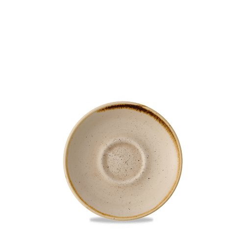 Churchill Super Vitrified Stonecast Nutmeg Cream Espresso-Untertasse 11,8cm für Gastronomie