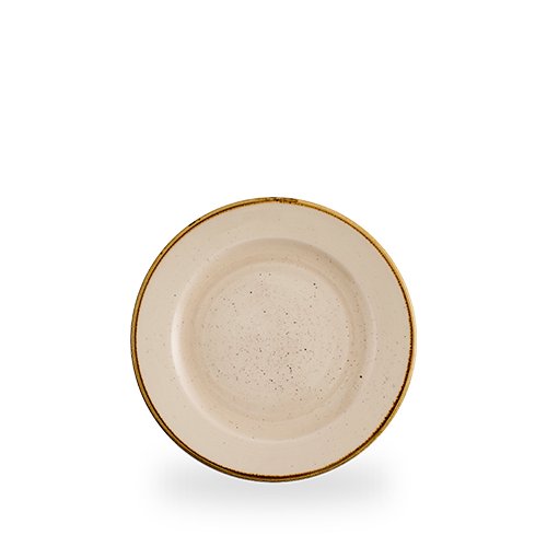Churchill Super Vitrified Stonecast Nutmeg Cream Teller flach 21cm für Gastronomie