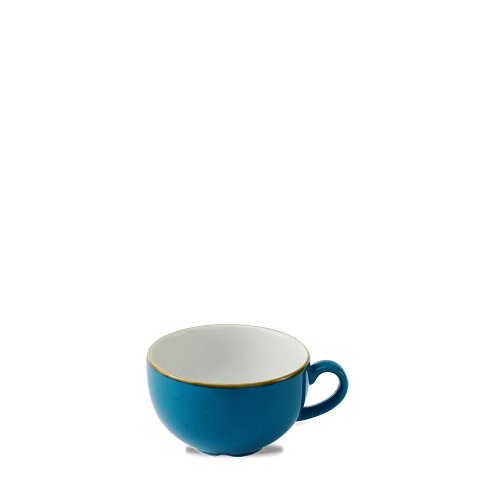 Churchill Super Vitrified Stonecast Java Blue Cappuccino-Tasse für Gastronomie