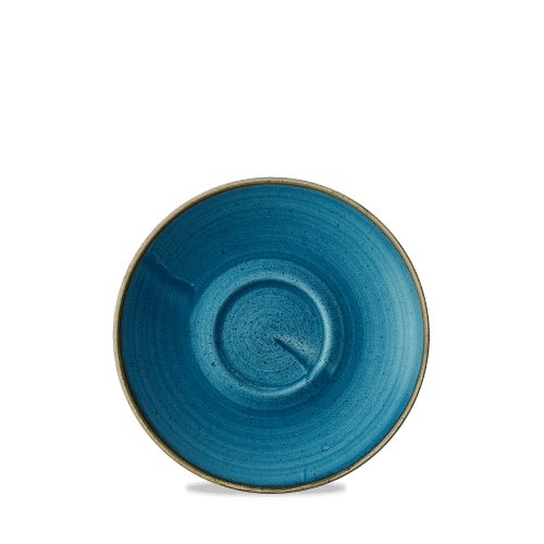 Churchill Super Vitrified Stonecast Java Blue Cappuccino-Untertasse 15,6cm für Gastronomie