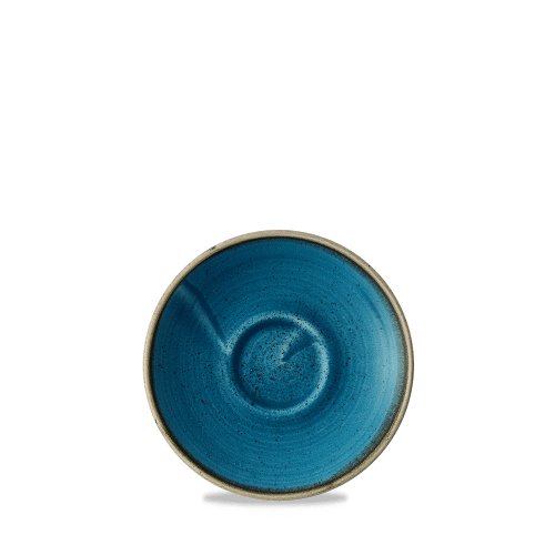 Churchill Super Vitrified Stonecast Java Blue Espresso-Untertasse 11,8cm für Gastronomie