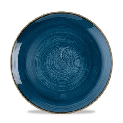 Churchill Super Vitrified Stonecast Java Blue Teller 26cm, ideal für Gastronomie