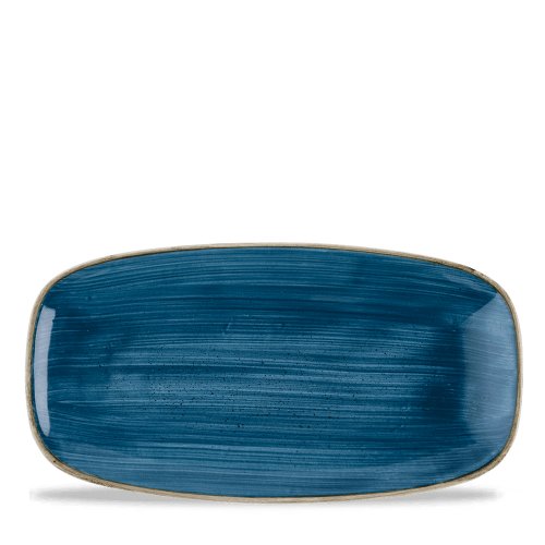 Churchill Super Vitrified Stonecast Java Blue Platte 29,8x15,3cm für Gastronomie