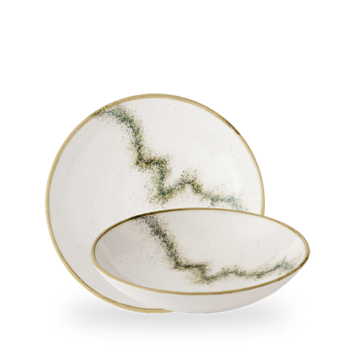 Churchill Super Vitrified Stonecast Spice Barley White Coupe Schale 18,2 cm für Gastronomie