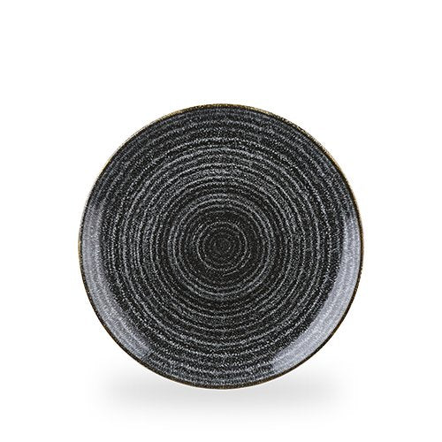 Churchill Super Vitrified Studio Prints Charcoal Black Teller für Gastronomie