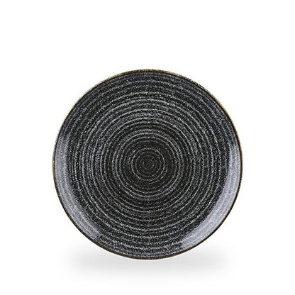 Churchill Super Vitrified Studio Prints Charcoal Black Teller für Gastronomie