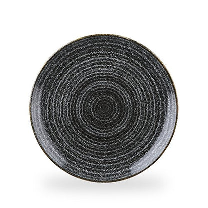 Churchill Super Vitrified Studio Prints Charcoal Black Teller für Gastronomie und Catering