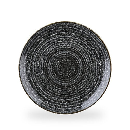 Churchill Super Vitrified Studio Prints Charcoal Black Teller für Gastronomie und Catering