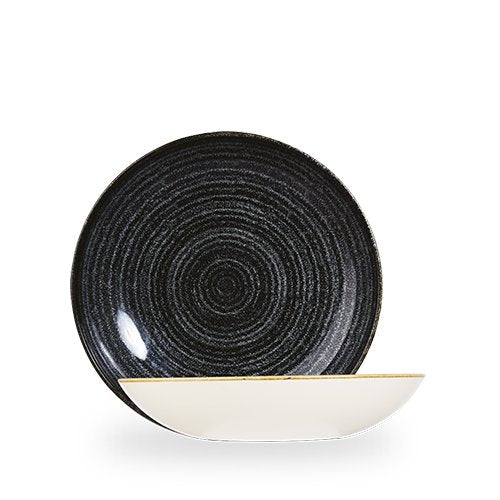 Churchill Super Vitrified Studio Prints Charcoal Black Teller für Gastronomie