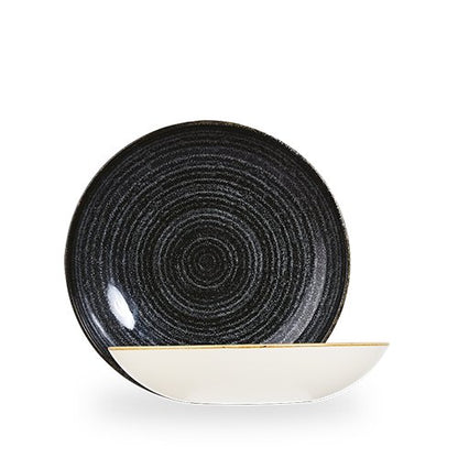 Churchill Super Vitrified Studio Prints Charcoal Black Teller für Gastronomie