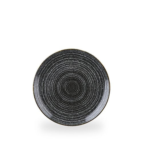 Churchill Super Vitrified Studio Prints Charcoal Black Teller für Gastronomie