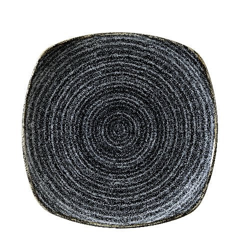 Churchill Super Vitrified Studio Prints Charcoal Black Teller, ideal für Gastronomie und professionelle Nutzung.