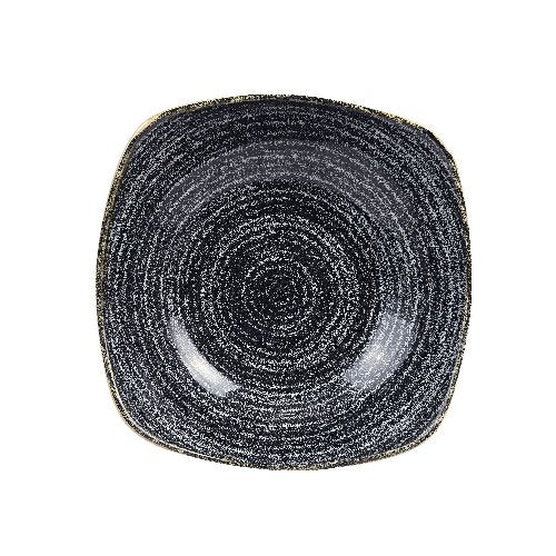 Churchill Super Vitrified Studio Prints Charcoal Black Teller Tief 23,5cm für Gastronomie