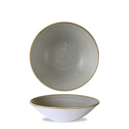 Churchill Super Vitrified Stonecast Peppercorn Grey Teller Tief 19cm für Gastronomie