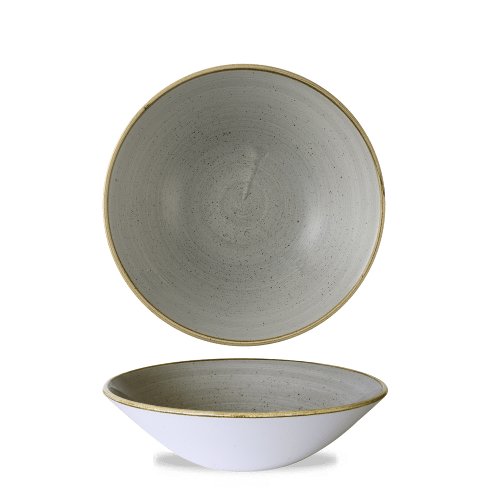 Churchill Super Vitrified Stonecast Peppercorn Grey Teller Tief 22cm für die Gastronomie