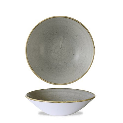 Churchill Super Vitrified Stonecast Peppercorn Grey Teller Tief 22cm für die Gastronomie